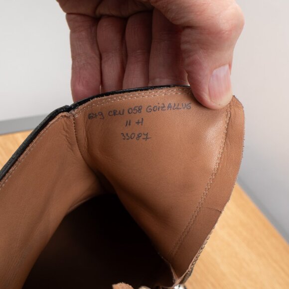 Saint Crispin's Chukka Boots Men's Size 11 H Midnight Blue Rubber Sole $2000 - Picture 9 of 13